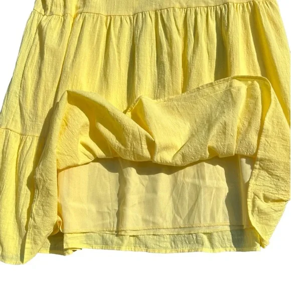 NWOT-FancyInn brand yellow tiered dress with pockets 💛 - Picture 7 of 7